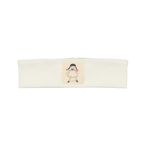 White Ribbed Doll Sport Band
