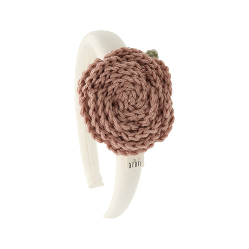 Mauve Crochet Flower Headband