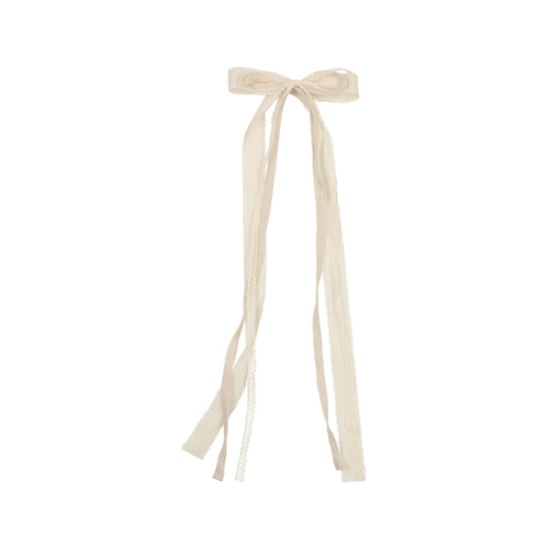 Ivory Long Streamer Clip