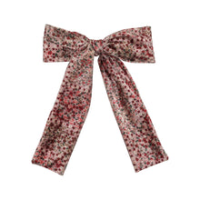 Floral Velvet Oversized Bow