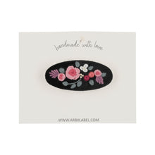 Black Oval Berry Barrette