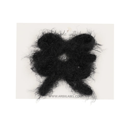 Black Mohair Set of Clips