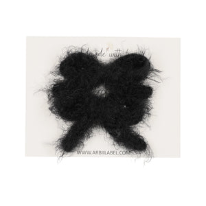 Black Mohair Set of Clips
