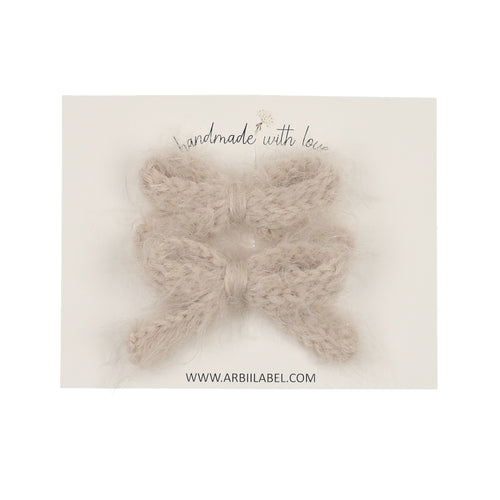 Oatmeal Mohair Set of Clips