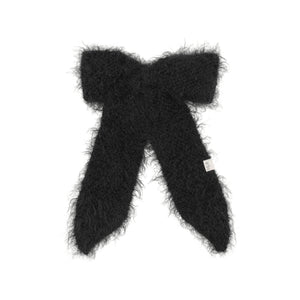 Black Extra Large Mohair Bow