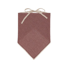 Red Ginham with Scalloped Edge Bandana