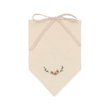 Embroidered Ivory with Lace Detail Bandana