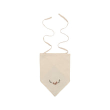Embroidered Ivory with Lace Detail Bandana