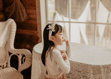 Winter White Velvet Twisted Headband