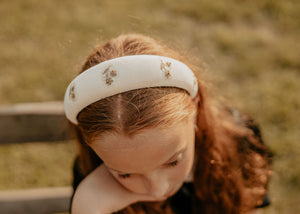 Velvet Embroidered Headband