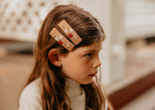 Rustic Raspberries Embroidered Clips