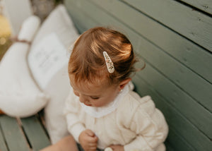 Mini Budding  Branch Embroidered Clips