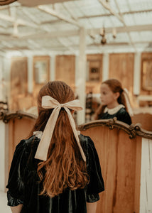 Pale Pink Oversized Silk Bow