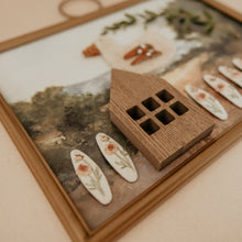 Rosette Stems Embroidered Clips