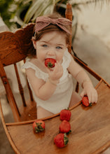 Red Gingham Printed Baby Band