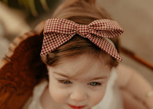 Red Gingham Printed Baby Band