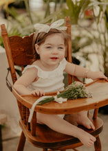 White Sheer Bow Baby Band