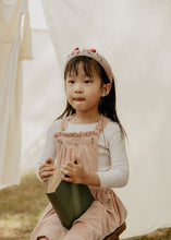 Pink Velvet Embroidered Berry Headband