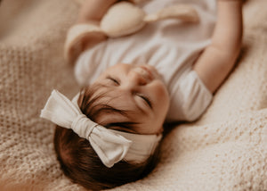 Eggshell Floppy Bow