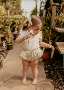 Ivory Crochet Bow Set