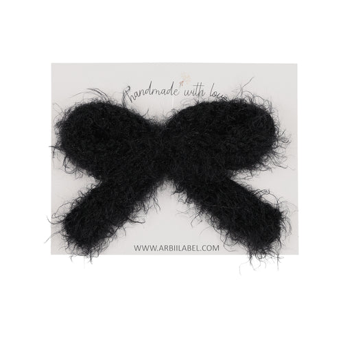 Black Mohair Medium Clip
