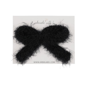 Black Mohair Medium Clip