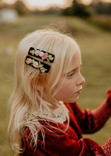 Ribbon Embroidery Velvet Clips