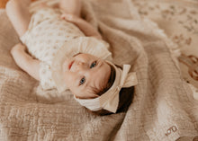Ivory Silk Natural Bow Baby Band