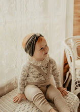 Charcoal Grey Ribbed Logo Turban