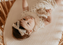 Crochet Lace / Blooming Print Bow