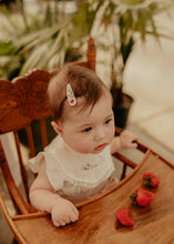 Mini Strawberry Embroidered Clips