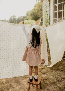 Embroidered Ivory with Lace Detail Bandana