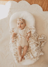 Victorian Rose Striped / Ivory Lace Newborn Gift Set