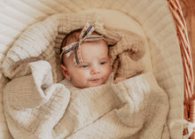 Victorian Rose Striped / Ivory Lace Newborn Gift Set