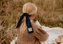 Burgundy Corduroy Doll Hair Tie