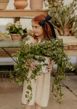 Navy Silk Oversized Thin Bow