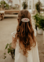 Oval Wildflower Embroidered Barrette