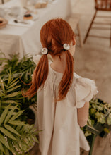 Oat Embroidered Pony Ties