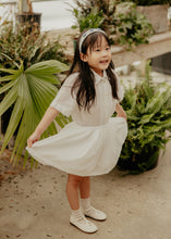 Blue Embroidered Rosette Headband