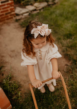 Pale Pink Ruffled Silk Headband