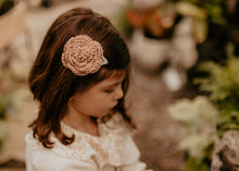 Mauve Crochet Flower Clip