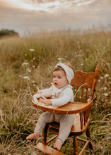 Ivory Knit Embroidered Turban