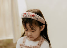 Pink Velvet Embroidered Berry Headband