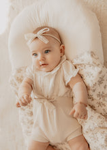 Victorian Rose Striped / Ivory Lace Newborn Gift Set