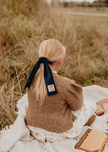 Navy Corduroy Doll Hair Tie