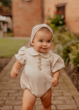 Beige Ribbed Logo Turban