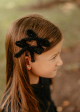 Black Mohair Fur Clips
