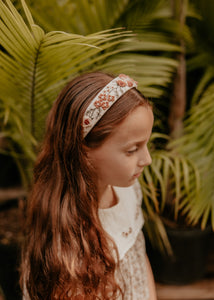Embroidered Roses Headband