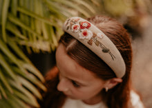 Ribbed Rose Embroidered Headband