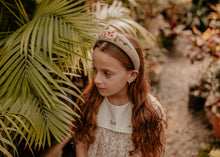 Ribbed Rose Embroidered Headband